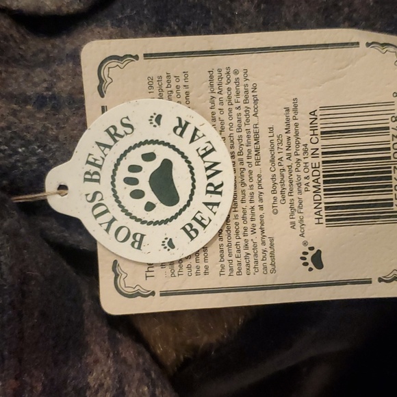 Boyds 16" Plush Mocha Bear WESLEY BEARIMORE Archive Collection Suit & Tie - Picture 4 of 9